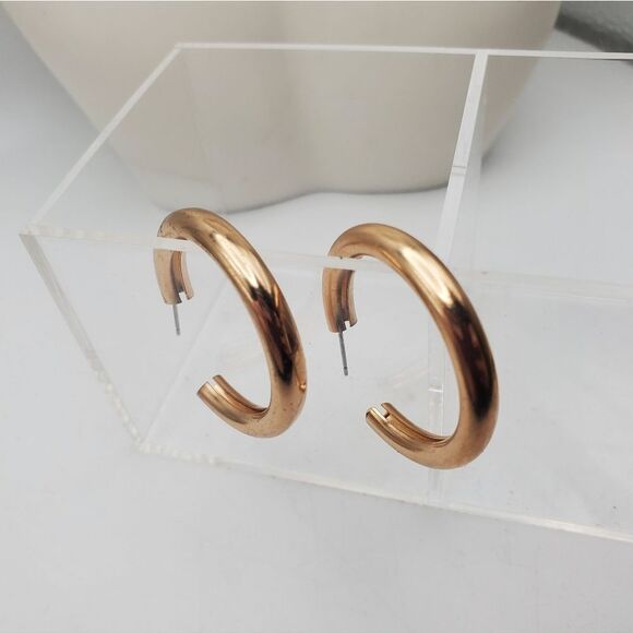 GolĀ tonedāhoopĀ earrings - Picture 2 of 2